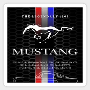 Legendary: 1967 Mustang Sticker